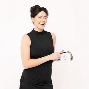 MICHELLE Sleeveless Mock Neck